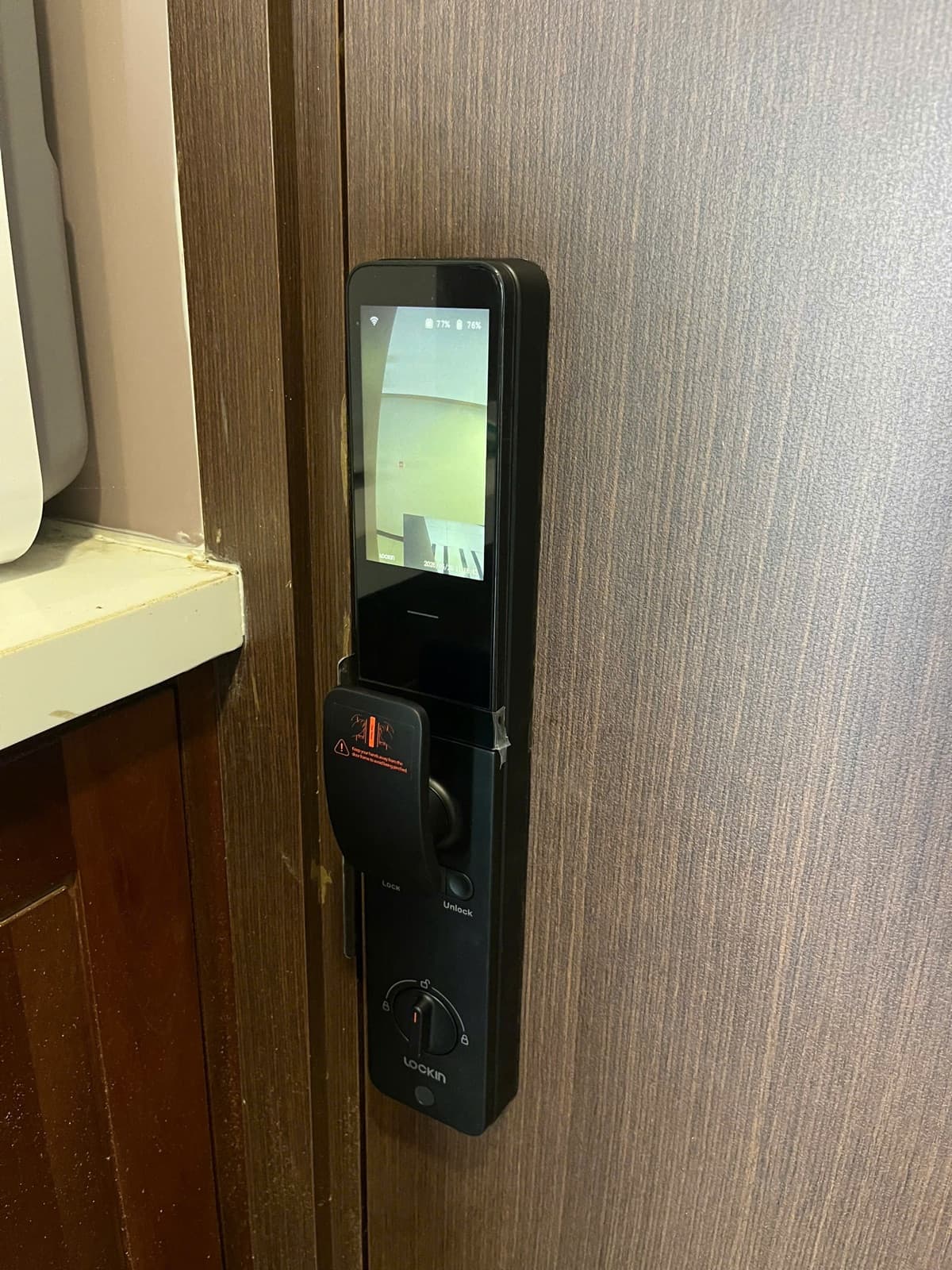 Khoá điện tử lắp cửa gỗ — công trình thực tế doorlock.vn (20/06/2026)