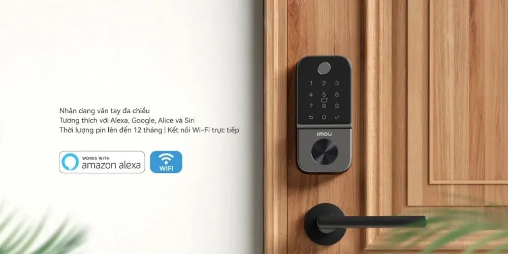Imou Cubo 1 nhận diện vân tay đa chiều, pin 12 tháng