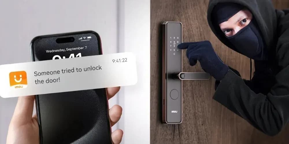 Khóa thông minh cảnh báo khi có người cố tình mở cửa trái phép