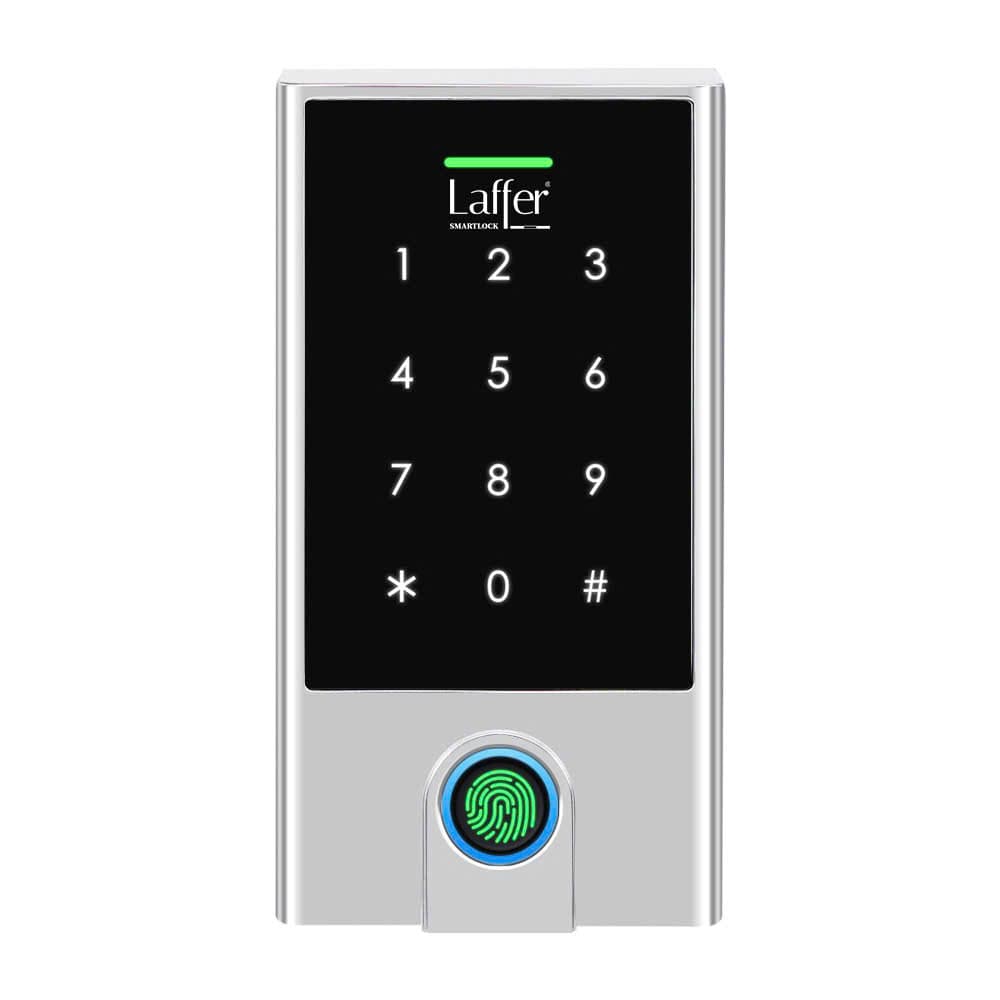 Chi tiết khóa kiểm soát Laffer HF500: bàn phím cảm ứng và đầu đọc vân tay
