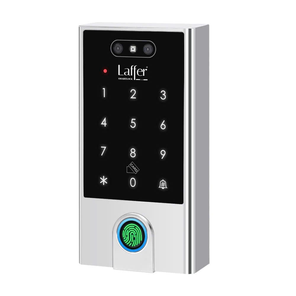 Khóa kiểm soát ra vào Laffer VF500 gắn tường, camera nhận diện khuôn mặt, bàn phím và vân tay, vỏ inox