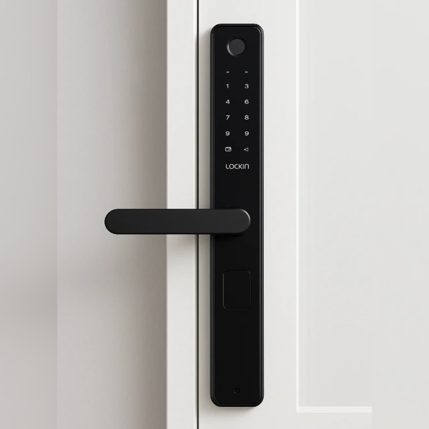 Khóa vân tay Lockin Slim Lock trên cửa nhôm kính
