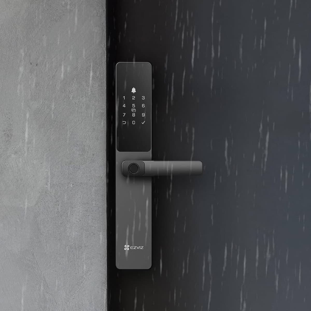 Khóa vân tay Ezviz DL05 lắp trên cửa, tay gạt và bàn phím cảm ứng