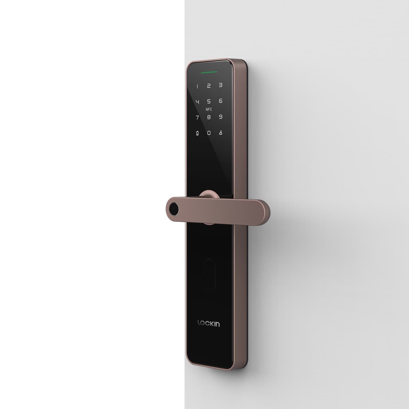 Bàn phím cảm ứng và cảm biến vân tay trên tay nắm khóa Lockin X1