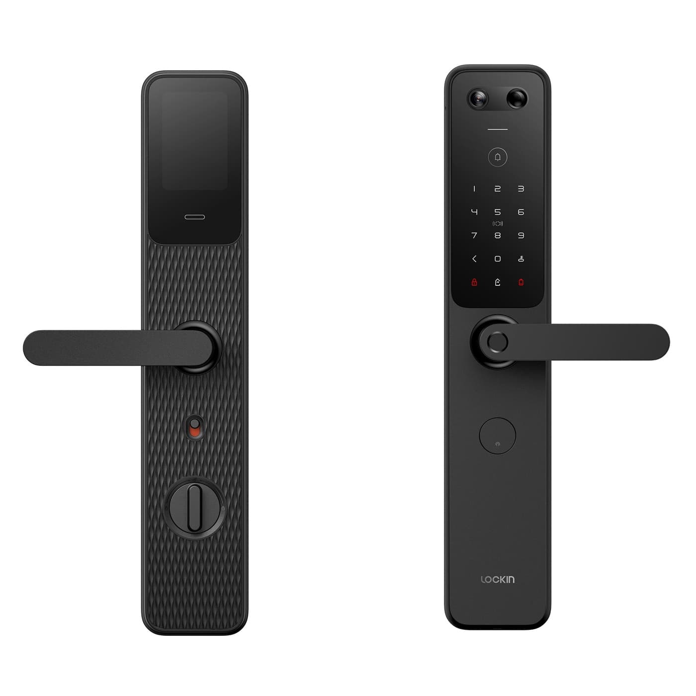 Khóa vân tay Lockin X9 Pro thiết kế mặt trước (camera) và mặt sau