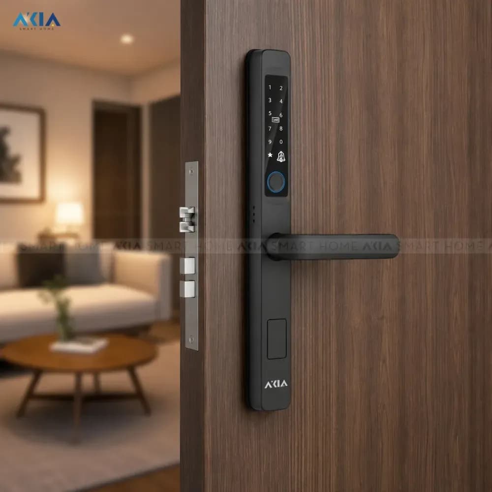 Khóa vân tay AKIA Melo 301 cửa nhôm Xingfa - ảnh 3