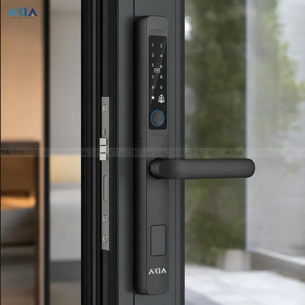 Khóa vân tay AKIA Melo 301 cửa nhôm Xingfa - ảnh 2