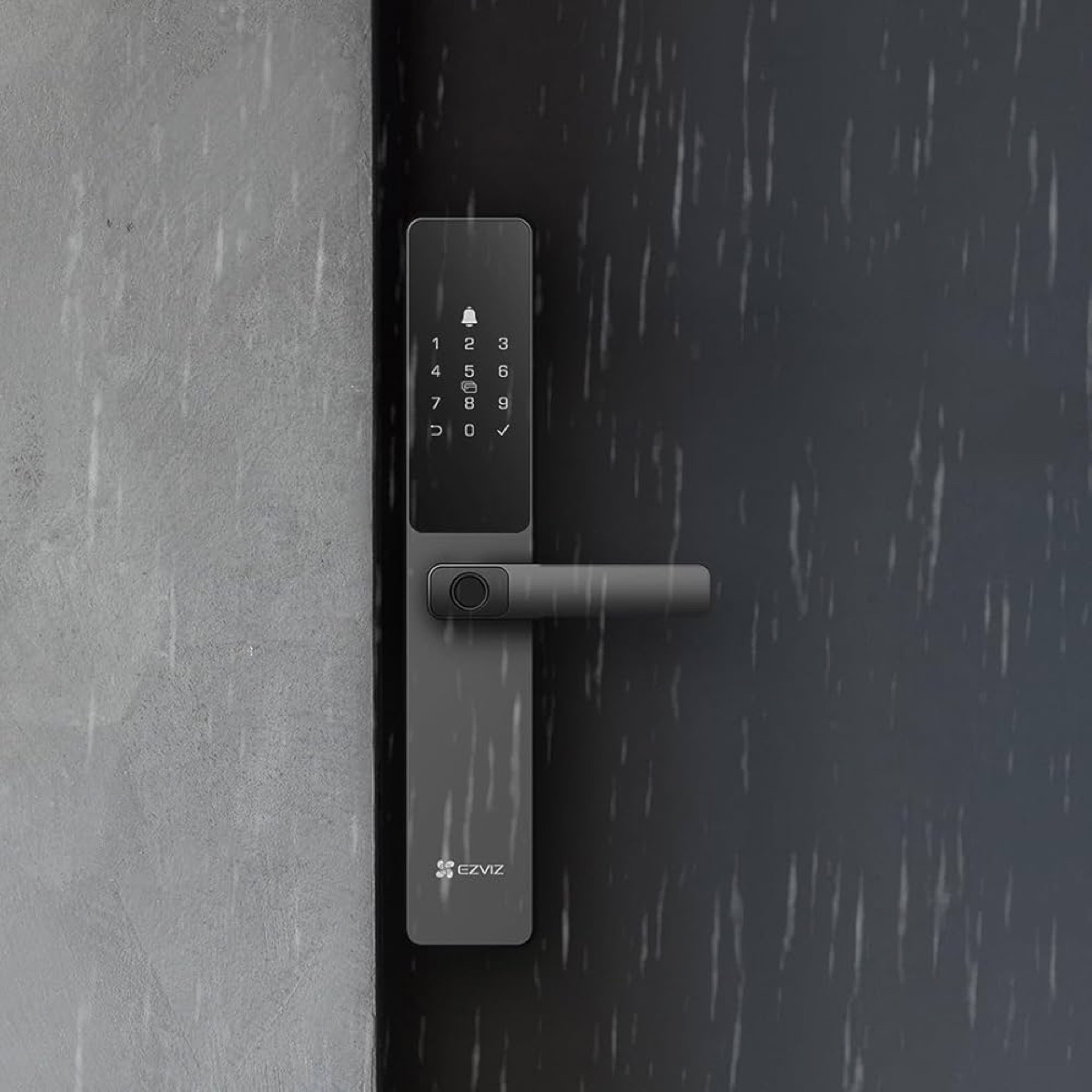 Khóa vân tay Ezviz DL05 lắp trên cửa, tay gạt và bàn phím cảm ứng